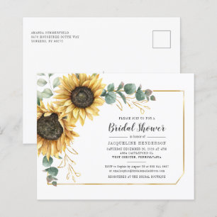 Budget Sonnenblume Eukalyptus Grünes Brautparty