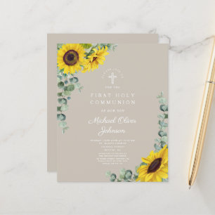 Budget Sonnenblume Eukalyptus Taupe Erste Kommune