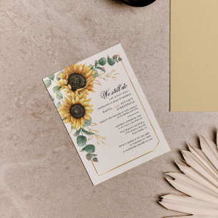 Budget Sonnenblume Eukalyptus Wedding Vow Erneueru