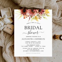 Budget Sonnenblumen Brautparty Burgundy Floral