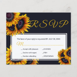 Budget Sonnenblumen Hochzeitessen Optionen RSVP Ka