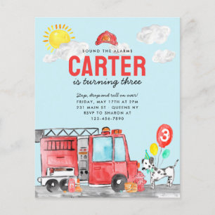 Budget Sound the Alarm Fire Truck Feuermann Geburt