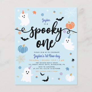 Budget Spooky One Ghost Halloween ersten Geburtsta