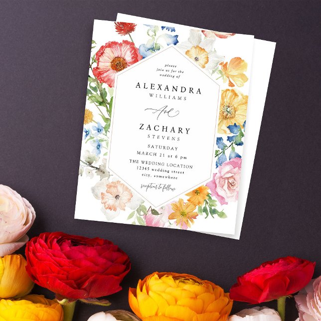 Budget Spring Multi Color Florals Hochzeit (Von Creator hochgeladen)