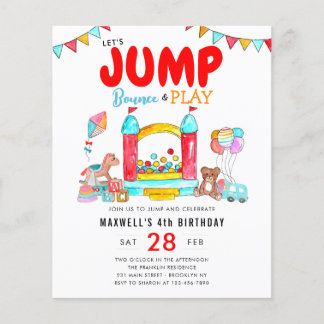 Budget Spump Bounce Trampolin Park Geburtstag