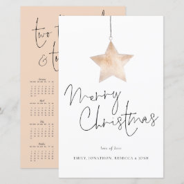 Budget Star Skriptkalender Frohe Weihnachtskarte