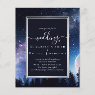 BUDGET Starry Night Mitternachtstars Hochzeitbudge Flyer