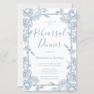 Budget Staubblaues Blumen-Probier-Dinner