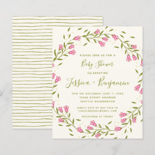 Budget Stilvolle Pink Garden Blume Babydusche