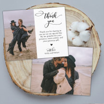 Budget Stilvolle Script Foto Hochzeit Vielen Dank