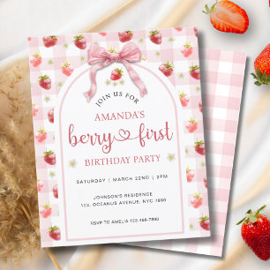 Budget Strawberry Berry Erster Geburtstag