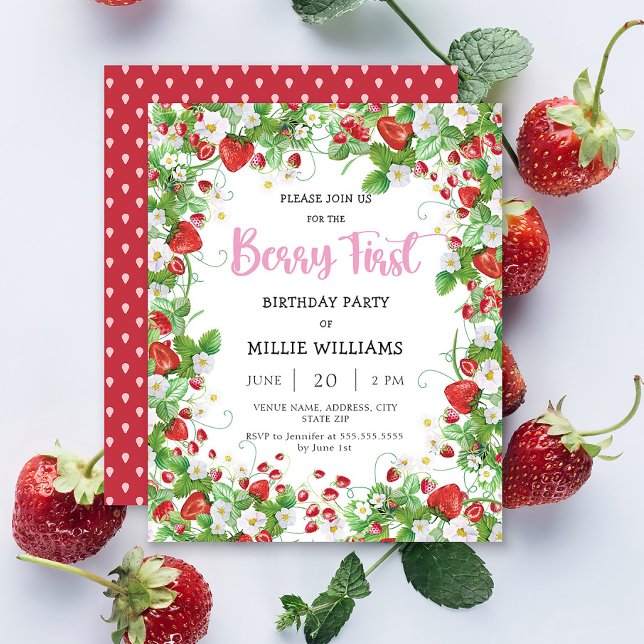 Budget Strawberry First Birthday Party (Von Creator hochgeladen)