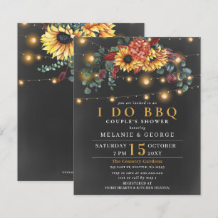 Budget String Light Sonnenblumen I DO BBQ Einladun