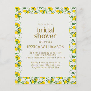 Budget Summer Lemon Fruchtmuster Brautparty