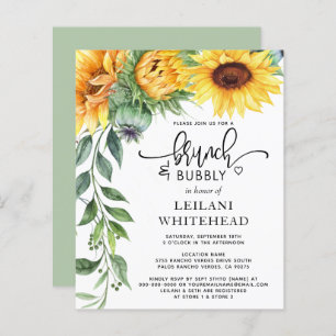 Budget Sunflower Brunch und Bubbly Brautparty