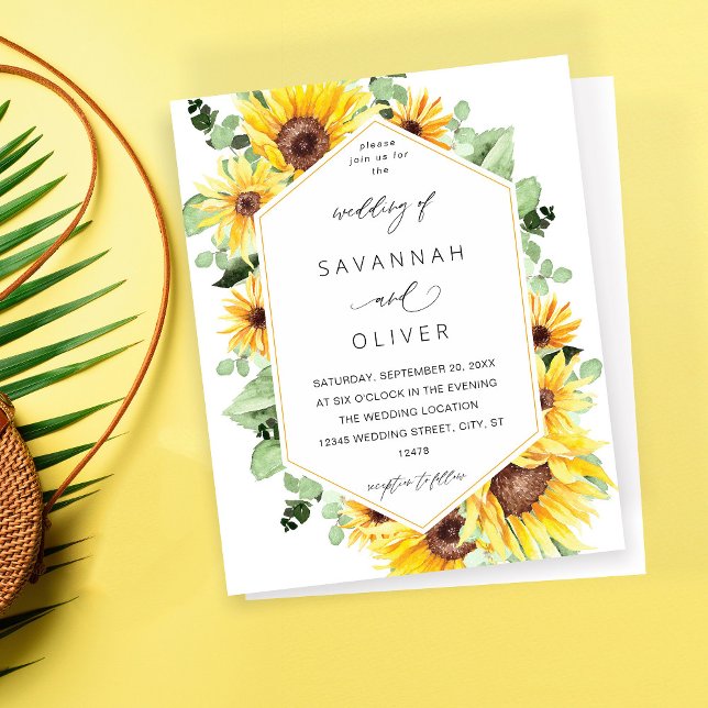 Budget Sunflower & Eucalyptus MOD Floral Wedding W (Von Creator hochgeladen)