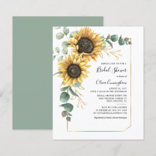 Budget Sunflower Geometric Script-Brautparty
