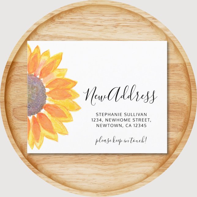 Budget Sunflower Motion Announcement Card (Von Creator hochgeladen)