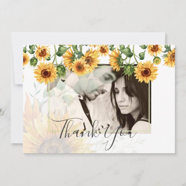 Budget SUNFLOWERS Dusty Blue Wedding (Vorderseite)