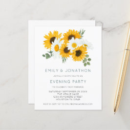 Budget Sunflowers Hochzeitssommer Abend Party Einl