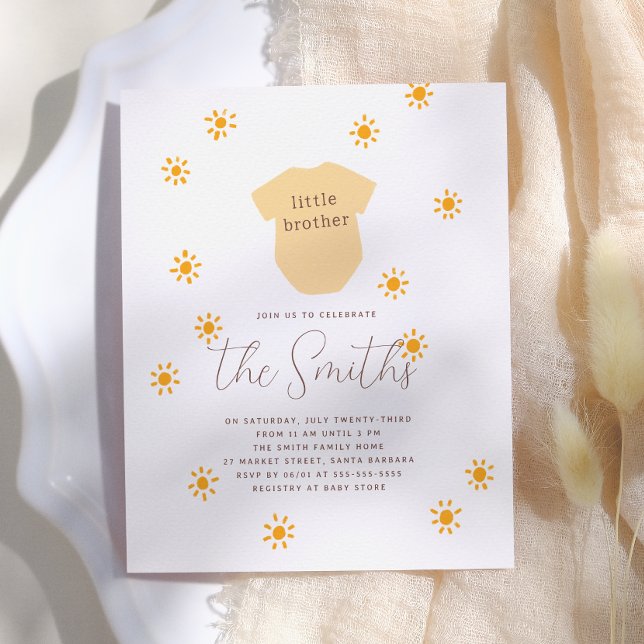 Budget Sunshine Little Brother Boho Baby Dusche (Von Creator hochgeladen)