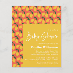 Budget Süße Vintage Zitronen Orange Baby Shower