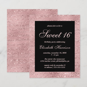 Budget Sweet 16 Elegante Rose Gold Geburtstagspart