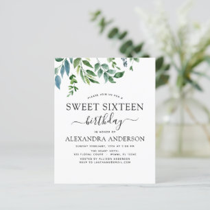 Budget Sweet 16 Geburtstag Botanische Vegetation