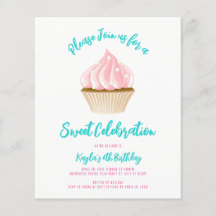 Budget Sweet Celebration Cupcake Einladungen