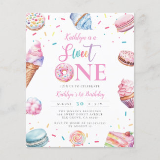 Budget Sweet One Pastel Donut Candy Erster Geburts