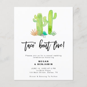 Budget Taco Bout Liebe Lässig Hochzeitseinladungen Flyer