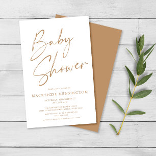 Budget Tan Earth Tones Script Baby Shooting FLYER