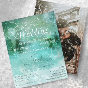 Budget Tannenbaum Foto Winter Wonderland Hochzeit
