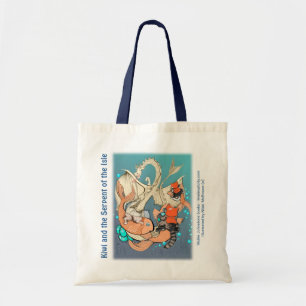 Budget-Tasche - Katzen, die Fische (Kiwi-, reiten Tragetasche
