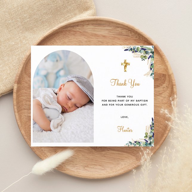 Budget Taufe Eukalyptus arch Foto vielen Dank (Von Creator hochgeladen)