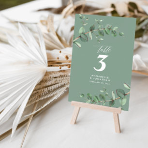 Budget-taugliches, salbeigrünes Eukalyptus-elegant Einladung