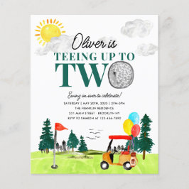 Budget Tee to Two Golf Boy Golfing 2. Geburtstag