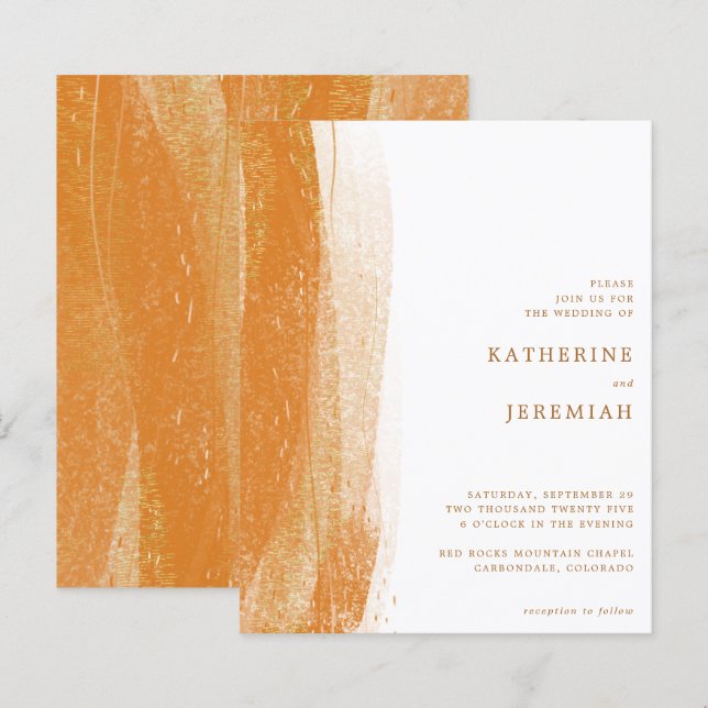 BUDGET Terracotta Burnt Orange Boho Wedding (Vorne/Hinten)