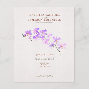 Budget Terracotta Floral QR Code Hochzeit einladen