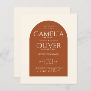 BUDGET Terracotta MONOCHROME Hochzeit