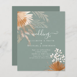 BUDGET Terracotta Pampas Grass Tropical Wedding