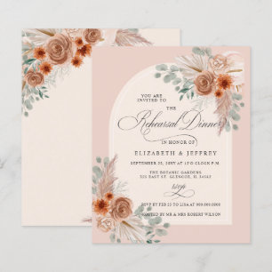 Budget Terracotta Pampas Probe Dinner einladen