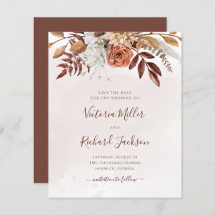 Budget Terracotta Rost Blume Boho Fall Foliage