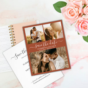 Budget Terracotta Script-Foto Save the Date