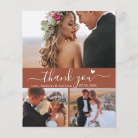 Budget Terracotta Script Foto Wedding Vielen Dank