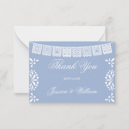 Budget thank you Mexican Cielito Lindo Baby Shower Mitteilungskarte