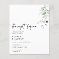 BUDGET The Night Before Invasion Flyer