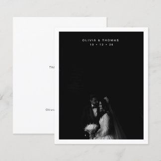 BUDGET Timeless Black Monochrome Photo Wedding
