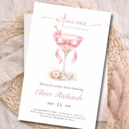 Budget Tini One Is On The Way Baby Girl Shower  Flyer