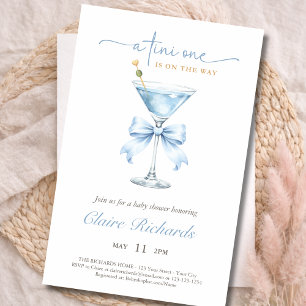 Budget Tini One ist auf dem Weg Jungen-Baby-Party Flyer